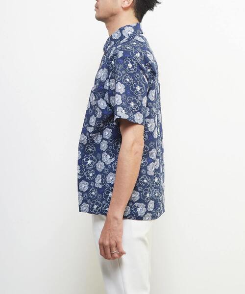 「MEN'S MELROSE」 半袖シャツ 3 グレイッシュベージュ メンズ_画像3