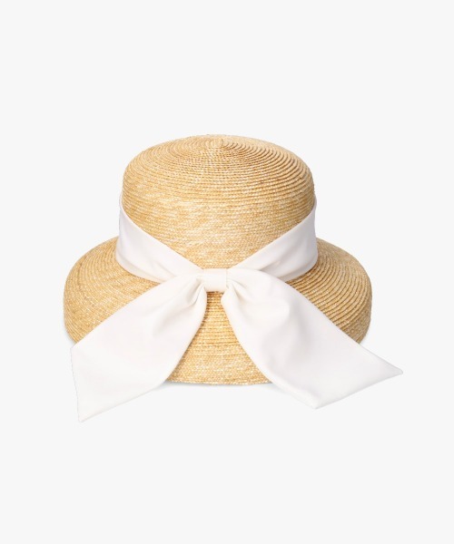 「Chapeau d' O」 ストローハット M/57.5cm ホワイト レディース_画像3