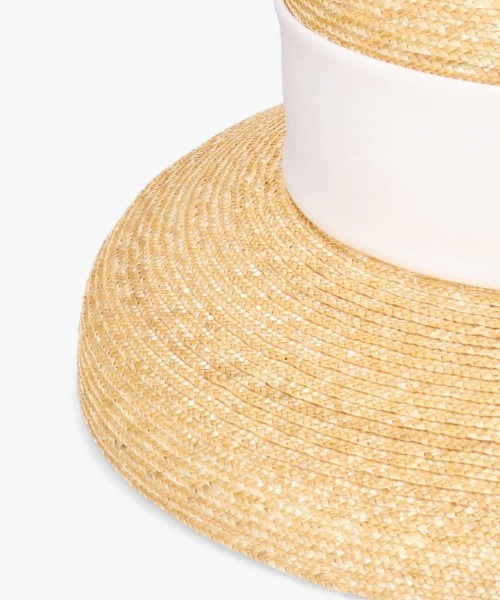 「Chapeau d' O」 ストローハット M/57.5cm ホワイト レディース_画像6