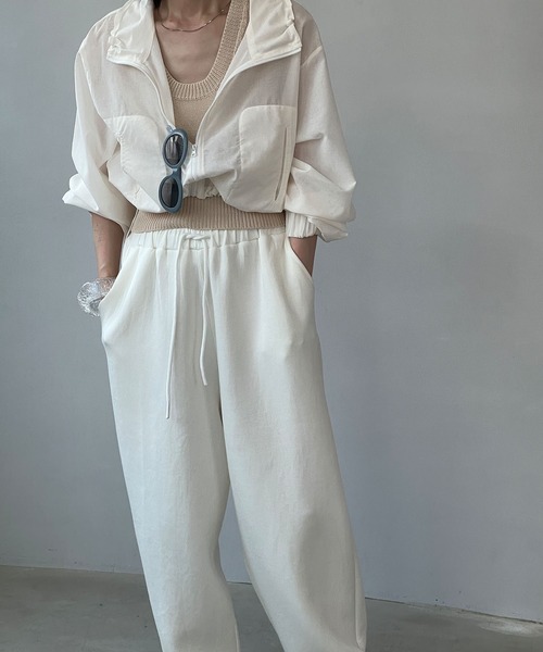 「chuclla」 イージーパンツ M ホワイト レディース_画像3