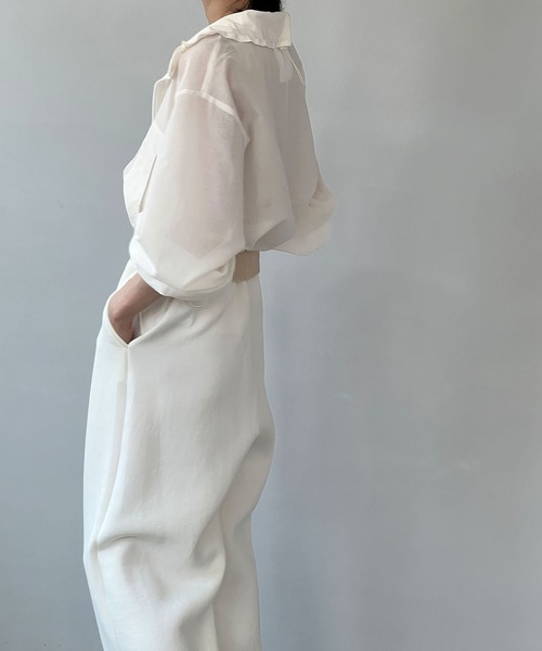 「chuclla」 イージーパンツ M ホワイト レディース_画像5