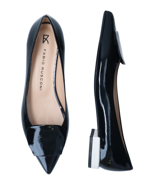 FABIO RUSCONI（ファビオルスコーニ） フラットパンプス 36 ブラック系