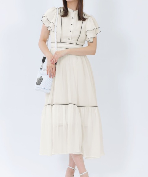 「MARY QUANT」 半袖ワンピース M ブラック レディースの画像