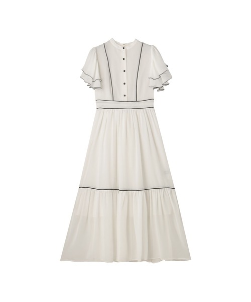 「MARY QUANT」 半袖ワンピース M ブラック レディースの画像
