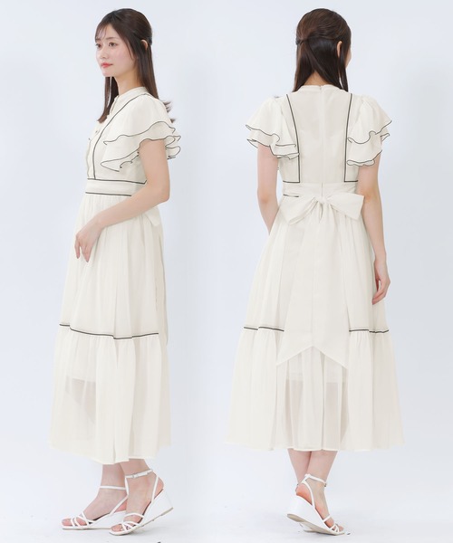 「MARY QUANT」 半袖ワンピース M ブラック レディースの画像