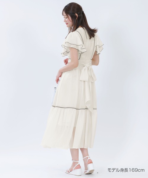 「MARY QUANT」 半袖ワンピース M ブラック レディースの画像