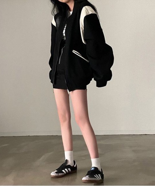 「by muni:r」 ブルゾン FREE ブラック レディース_画像3