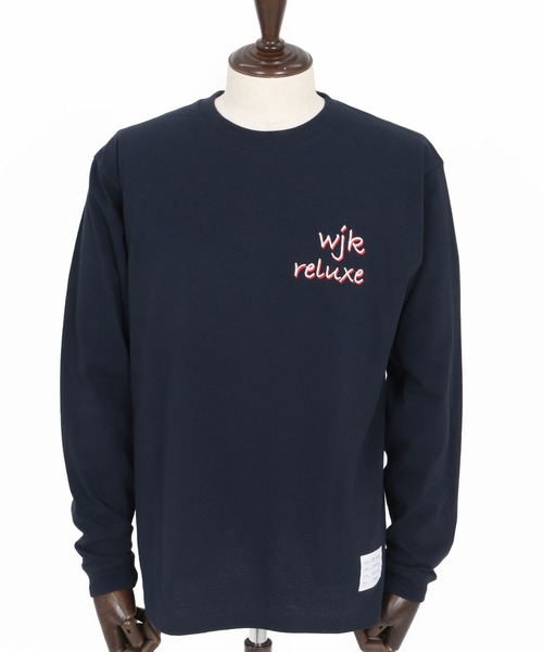 wjk reluxe tシャツ mlt5530-dry touch embroidery LS tee ロング