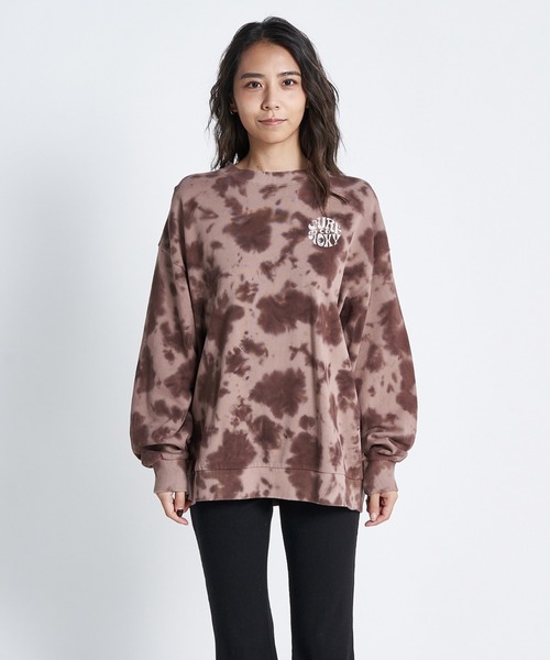 「ROXY」 スウェットカットソー MEDIUM ブルー レディース_画像2
