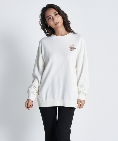 「ROXY」 スウェットカットソー MEDIUM ブルー レディース_画像7