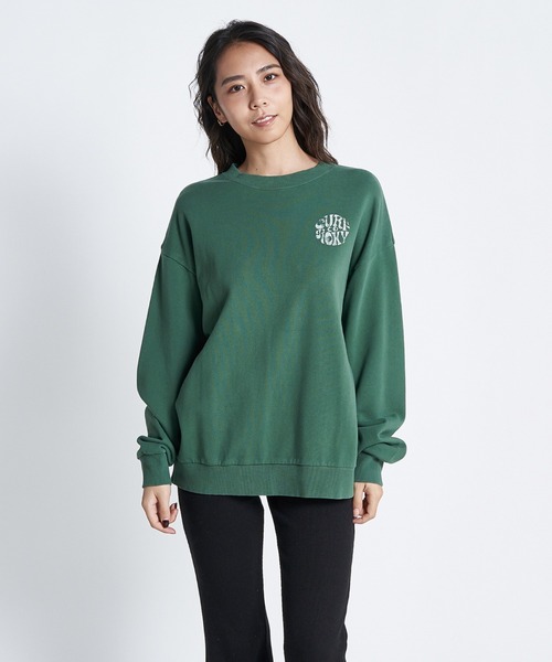 「ROXY」 スウェットカットソー MEDIUM ブルー レディース_画像9