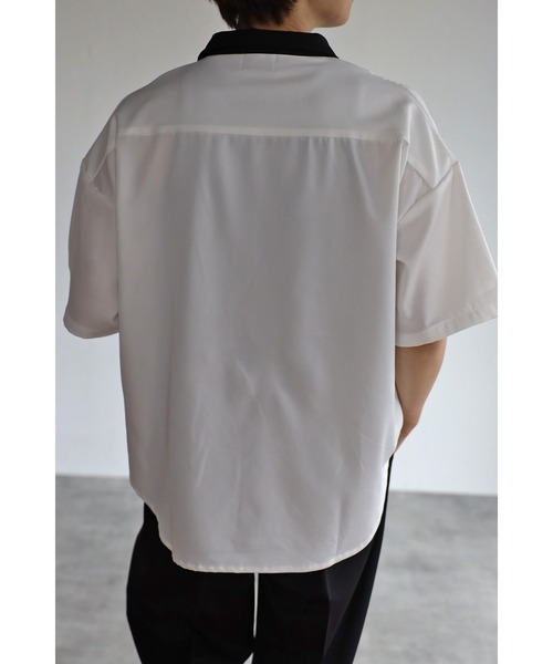「CREARE -LINO-」 半袖シャツ M サックスブルー メンズ_画像4