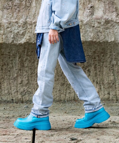 CAMPER（カンペール） ショートブーツ 23.5cm サックスブルー