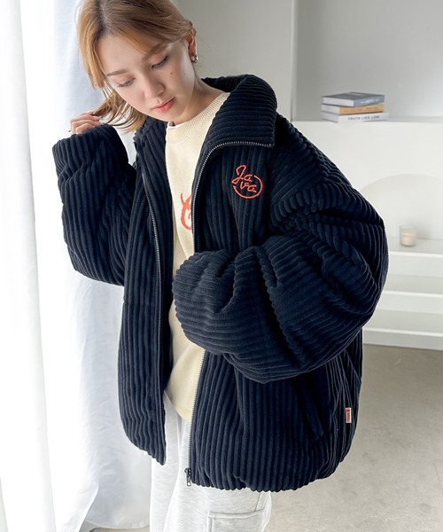 「Java」 ブルゾン LARGE ネイビー レディース_画像2