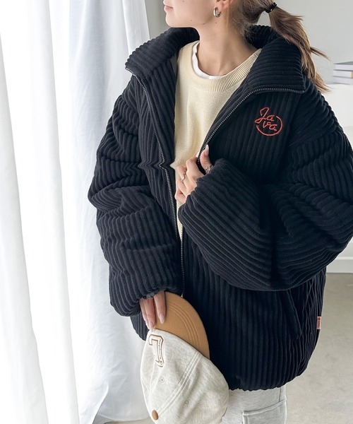 「Java」 ブルゾン LARGE ネイビー レディース_画像3