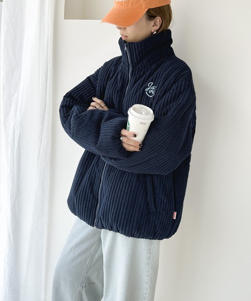 「Java」 ブルゾン LARGE ネイビー レディース_画像6