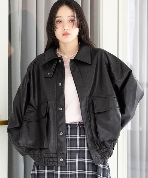 ちーママ様先用23区　黒ブルゾン trim_fce_item669f690ddb8ea.jpg