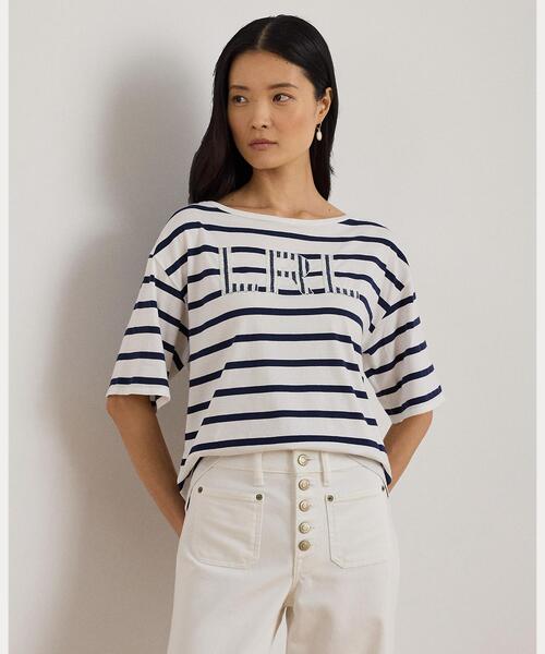 LAUREN RALPH LAUREN（ローレン ラルフローレン） tシャツ ストライプ