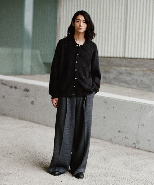 WYM LIDNM 「WYM LIDNM」 ニットカーディガン L アッシュブラウン