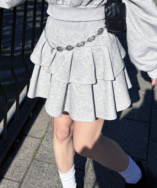SPIRALGIRL（スパイラルガール） スカート ティアードミニスカート