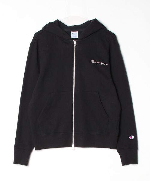 新品Champion フリースジップパーカー ブラック フリーサイズ Champion（チャンピオン） もこもこ ボアブルゾン フリース ジップ