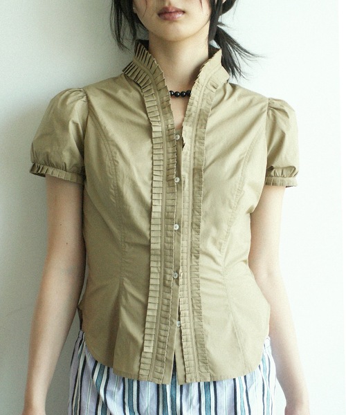 igi ブラウス シャツ PUFF FRILL BLOUSE / パフスリーブフリルブラウス