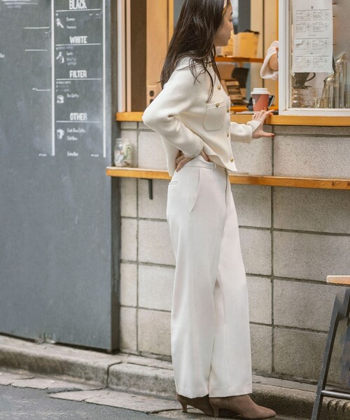 「UNFILO」 パンツ MEDIUM ベージュ レディース_画像2