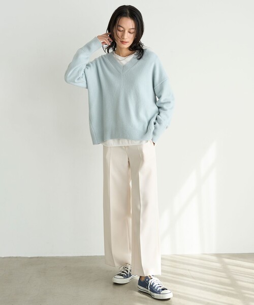 「UNFILO」 パンツ MEDIUM ベージュ レディース_画像3