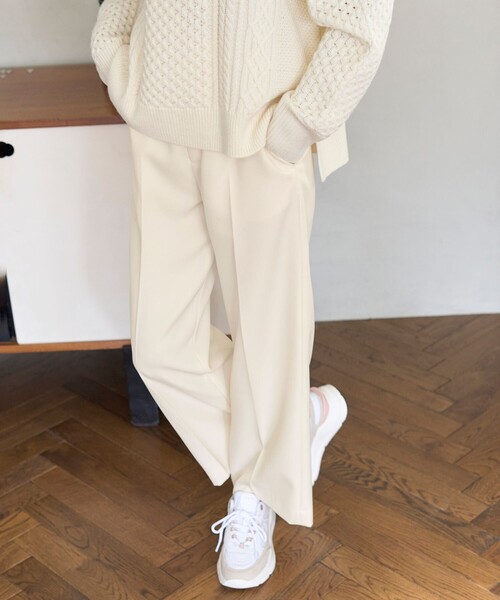 「UNFILO」 パンツ MEDIUM ベージュ レディース_画像5