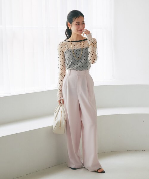 La boutique Bonbon（ラブティックボンボン） tシャツ シアードット