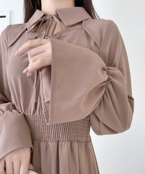 「mily bilet」 長袖ワンピース LARGE ブラック レディース_画像5