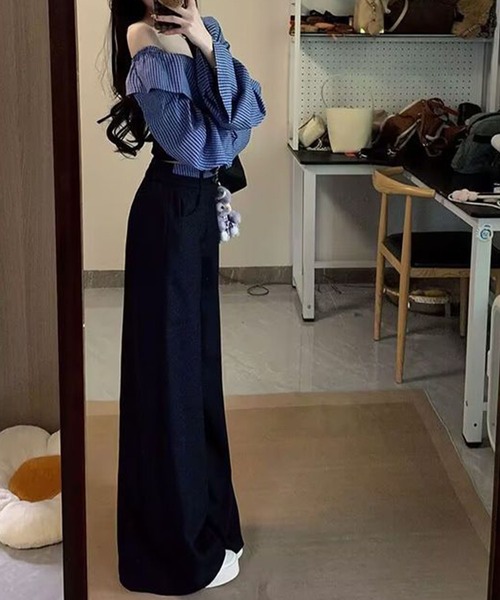 「meJane」 セットアップ M ネイビー レディース_画像5