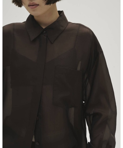 ブラウス シャツ TODAYFUL Chambray Silky Shirts レディースの画像