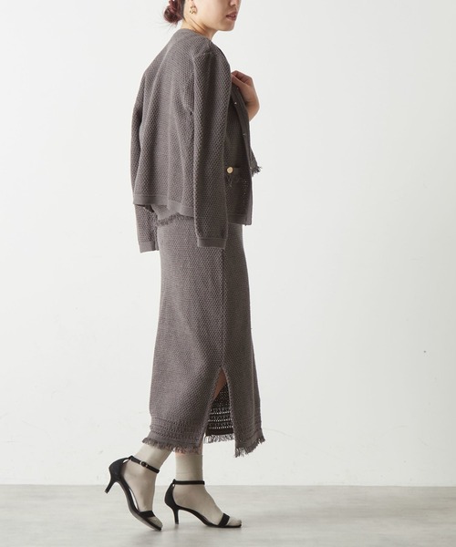 「Liesse」 ニットカーディガン - ホワイト レディース_画像7