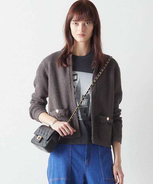 「Liesse」 ニットカーディガン - ホワイト レディース_画像9