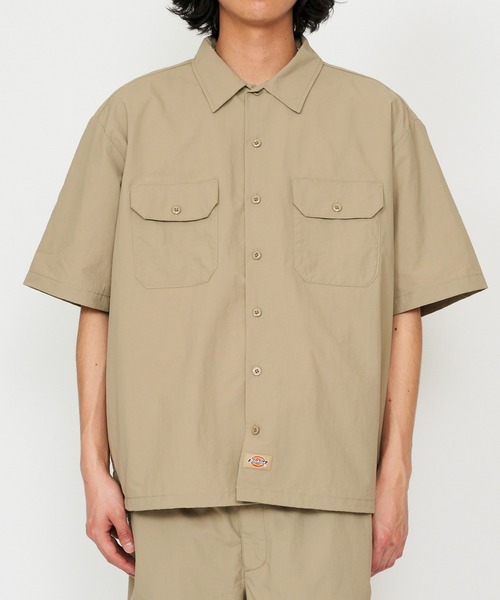 Dickies（ディッキーズ） シャツ 半袖 ワークシャツ 半袖 ドローコード