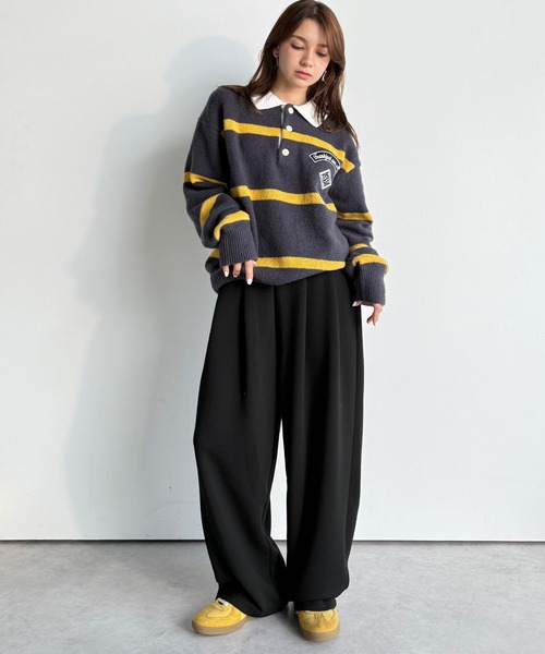「Java」 イージーパンツ X-LARGE チャコール レディース_画像4