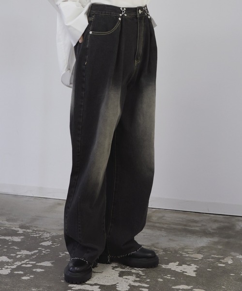「hellam」 デニムパンツ MEDIUM ブルー レディース_画像4