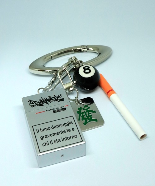 VIBGYOR キーホルダー カラビナ キーホルダーセット 麻雀 8ボール