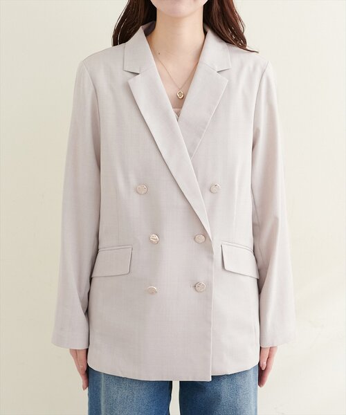 natural couture ジャケット テーラードジャケット 「sherbet line」UV
