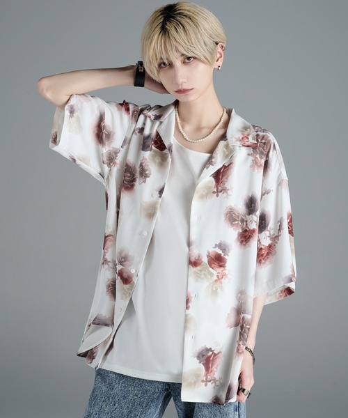 「ADRER」 半袖シャツ MEDIUM ブラック レディース_画像3