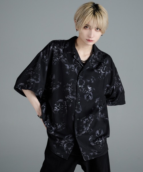 「ADRER」 半袖シャツ MEDIUM ブラック レディース_画像6