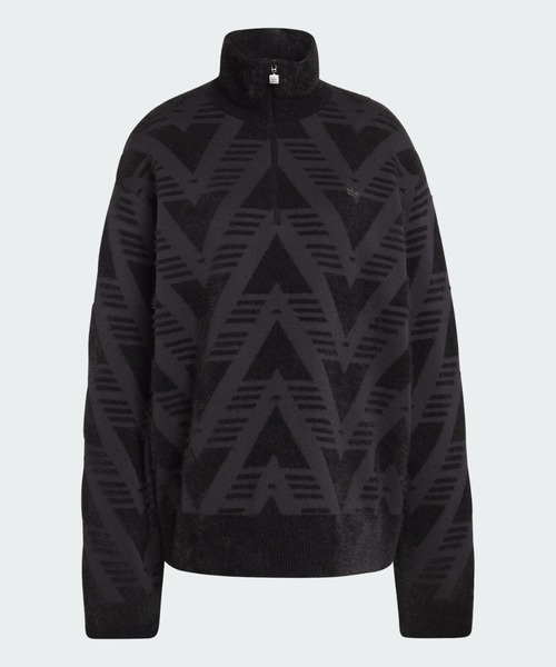 adidas（アディダス） トレーナー スウェット ニット ハーフジップ
