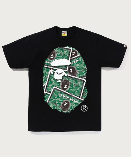 A BATHING APE（アベイシングエイプ） tシャツ BAPE CARD BIG APE HEAD