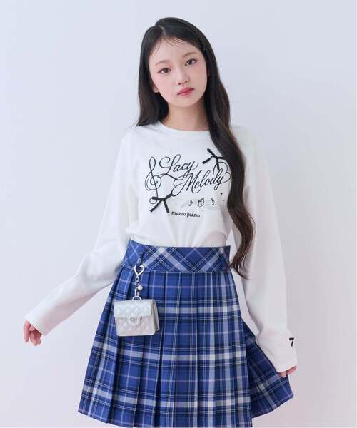 mezzo piano Junior（メゾピアノ ジュニア） tシャツ Melody リボン