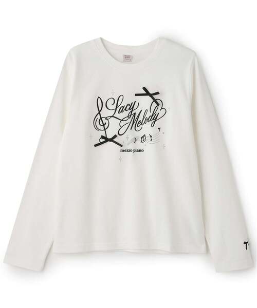 mezzo piano Junior（メゾピアノ ジュニア） tシャツ Melody リボン