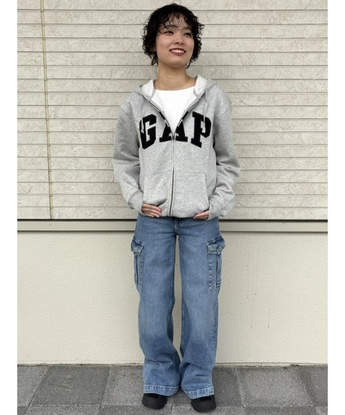 GAP（ギャップ） パーカー GAPロゴ フルジップパーカー(ユニセックス