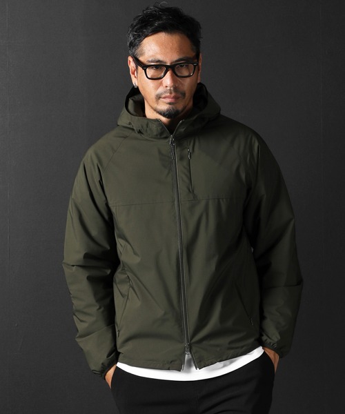 パーカー マウンテンパーカー LIGHTWEIGHT PUFFER BZ:中綿フーデッドパーカー ライトアウター ブルゾン