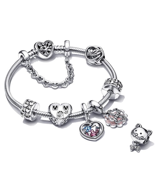 PANDORA（パンドラ） チャーム ペットキャット ＆ ボウ チャーム