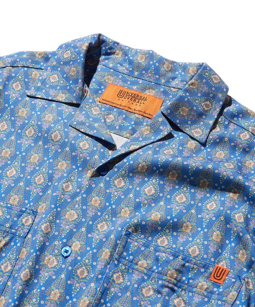 UNIVERSAL OVERALL シャツ OVERALL オープンカラーシャツ